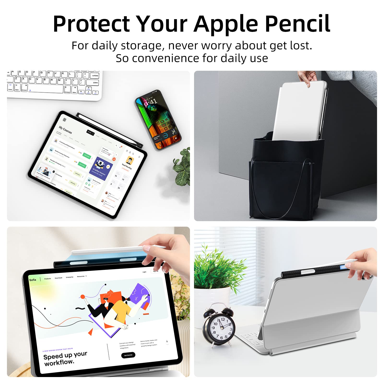 JUQITECH for Apple Pencil Pro/Apple Pencil 2nd Generation Pencil